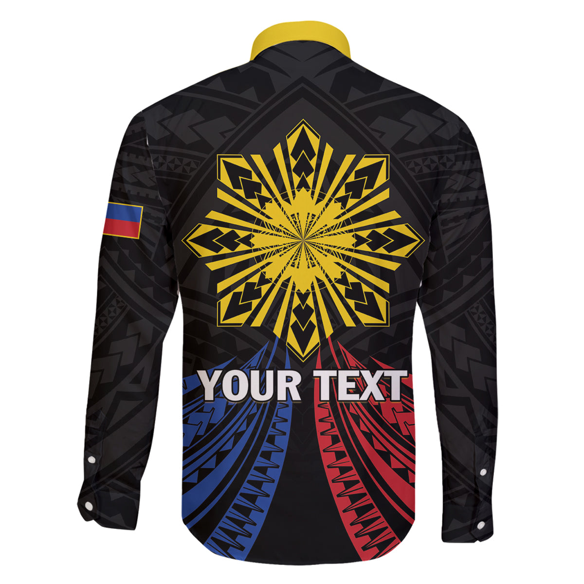 Personalized Philippines Independence Day Family Matching Long Sleeve Bodycon Dress and Hawaiian Shirt Filipino 126th Anniversary Sun Tattoo
