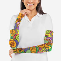 Hawaii Fruits Hippie Style Arm Sleeves Vibrant Colorful
