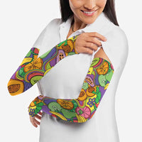 Hawaii Fruits Hippie Style Arm Sleeves Vibrant Colorful