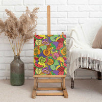 Hawaii Fruits Hippie Style Canvas Wall Art Vibrant Colorful LT01 - Polynesian Pride