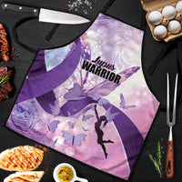 Polynesian Lupus Awareness Apron Butterfly Hologram Lupus Warrior LT01 Purple - Polynesian Pride