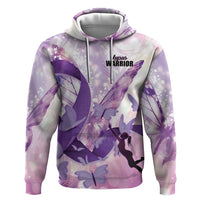 Personalized Polynesian Lupus Awareness Hoodie Butterfly Hologram Lupus Warrior