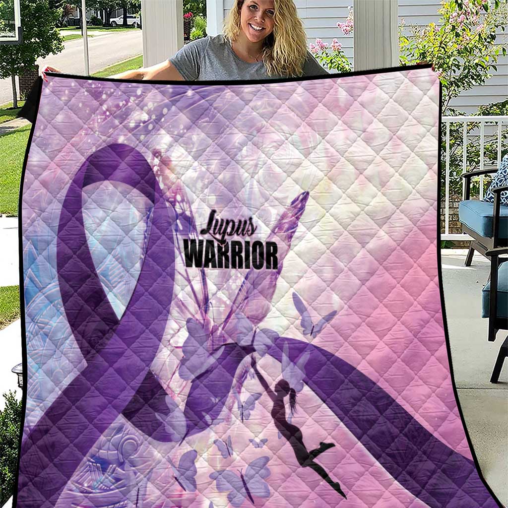 Polynesian Lupus Awareness Quilt Butterfly Hologram Lupus Warrior LT01 Purple - Polynesian Pride