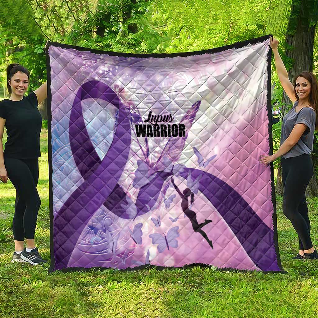 Polynesian Lupus Awareness Quilt Butterfly Hologram Lupus Warrior LT01 - Polynesian Pride