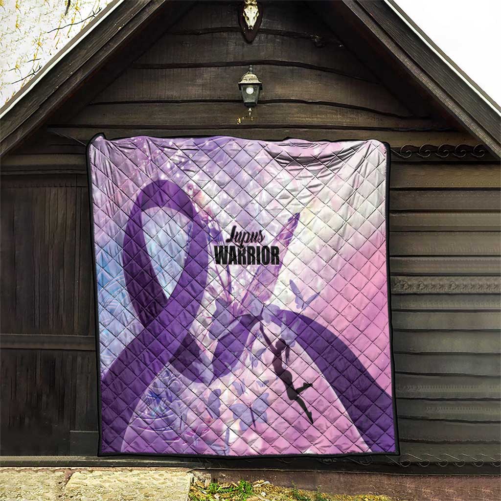 Polynesian Lupus Awareness Quilt Butterfly Hologram Lupus Warrior LT01 - Polynesian Pride