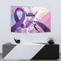 Polynesian Lupus Awareness Tapestry Butterfly Hologram Lupus Warrior