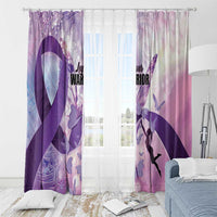 Polynesian Lupus Awareness Window Curtain Butterfly Hologram Lupus Warrior LT01 - Polynesian Pride