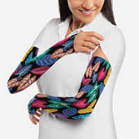 Hawaii Colorful Tropical Leaves Arm Sleeves