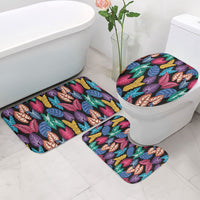 Hawaii Colorful Tropical Leaves Bathroom Set