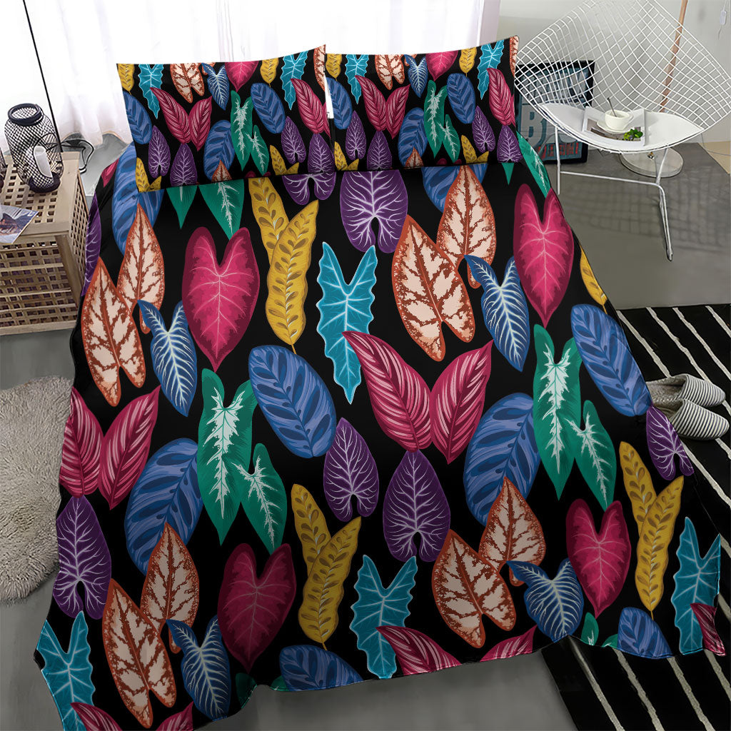Hawaii Colorful Tropical Leaves Bedding Set