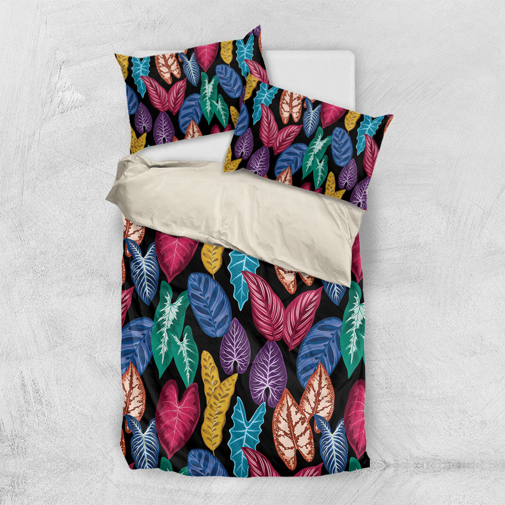 Hawaii Colorful Tropical Leaves Bedding Set