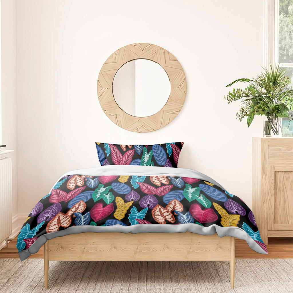 Hawaii Colorful Tropical Leaves Bedding Set
