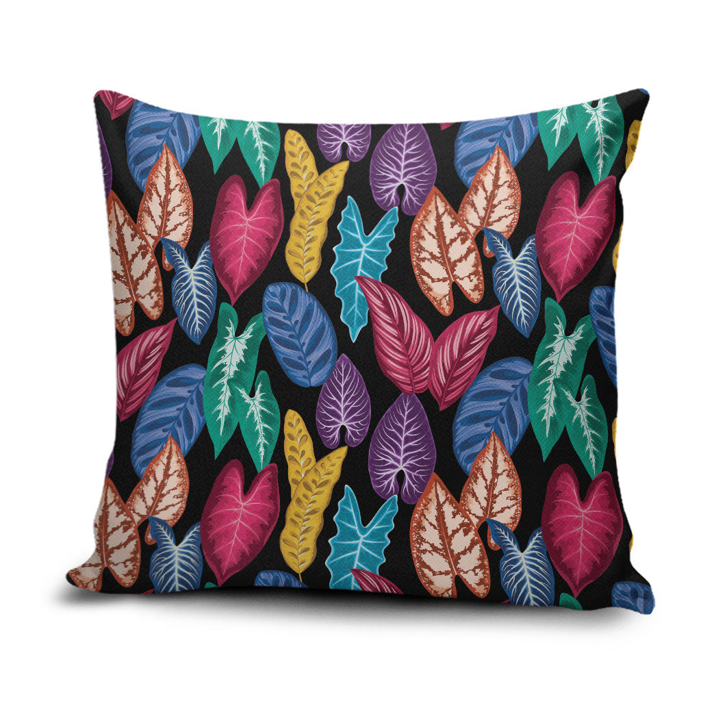 Hawaii Colorful Tropical Leaves Pillow Cover
