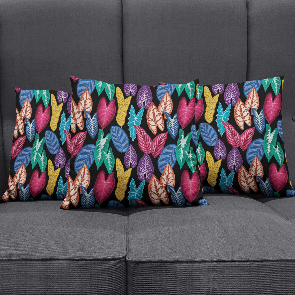 Hawaii Colorful Tropical Leaves Pillow Cover
