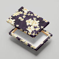 Hawaii Hibiscus Plumeria Purple Canvas Wall Art Polynesian Pattern