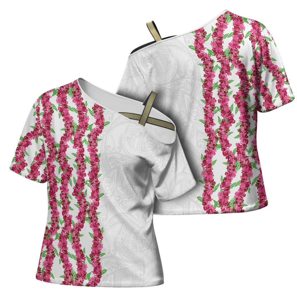 Hawaii Aalii Lei Cross Shoulder Shirt Aalii Ku Makani