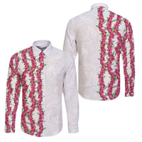 Hawaii Aalii Lei Family Matching Summer Maxi Dress and Hawaiian Shirt Aalii Ku Makani
