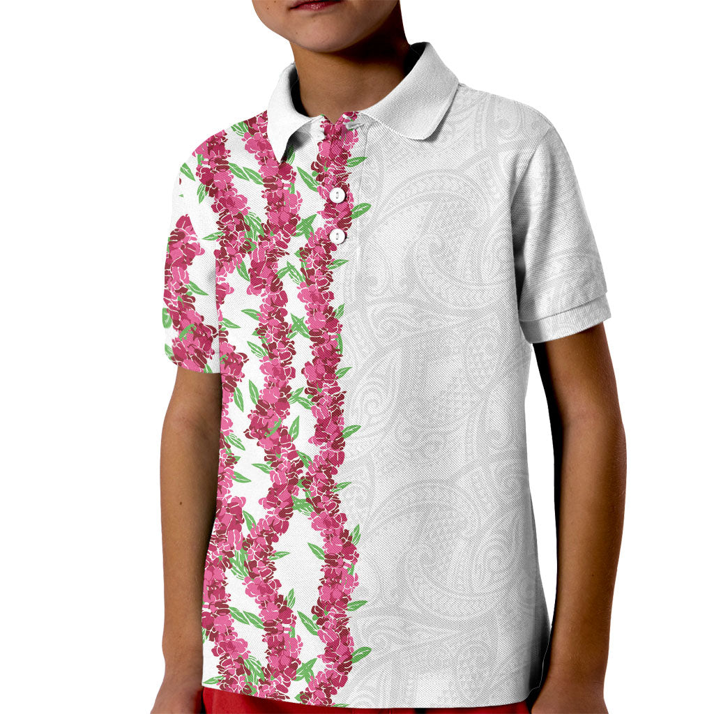 Hawaii Aalii Lei Kid Polo Shirt Aalii Ku Makani