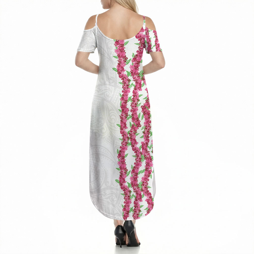 Hawaii Aalii Lei Summer Maxi Dress Aalii Ku Makani