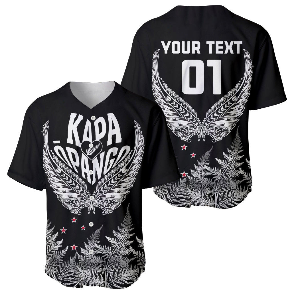 Custom New Zealand Rugby Baseball Jersey NZ Opango Forever Silver Fern Heart LT01 - Polynesian Pride