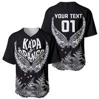 Custom New Zealand Rugby Baseball Jersey NZ Opango Forever Silver Fern Heart LT01 - Polynesian Pride