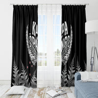 New Zealand Rugby Window Curtain NZ Opango Forever Silver Fern Heart LT01 - Polynesian Pride