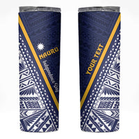 Personalised Nauru Independence Day Skinny Tumbler Repubrikin Naoero Gods Will First