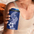 Hafa Adai Guam 4 in 1 Can Cooler Tumbler Polynesian Floral Blue Pattern