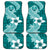 Hafa Adai Guam Car Mats Polynesian Floral Teal Pattern LT01 Teal - Polynesian Pride