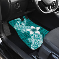 Hafa Adai Guam Car Mats Polynesian Floral Teal Pattern LT01 - Polynesian Pride