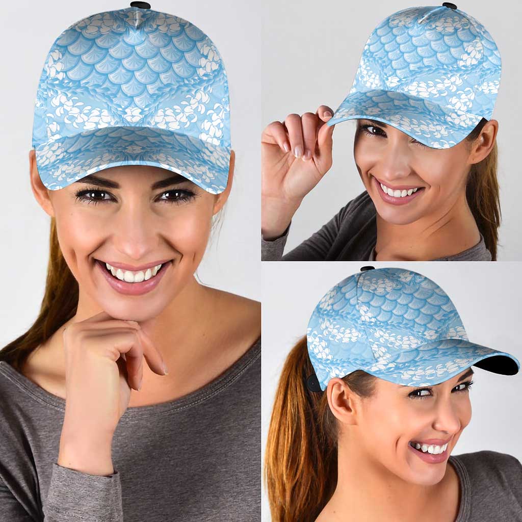 Baby Blue Mermaid Puakenikeni Maile Lei Classic Cap