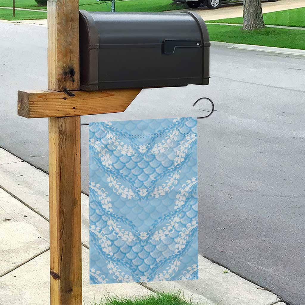 Baby Blue Mermaid Puakenikeni Maile Lei Garden Flag