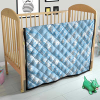 Baby Blue Mermaid Puakenikeni Maile Lei Quilt
