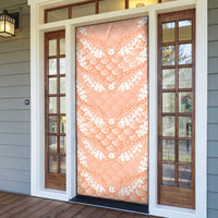 Apricot Mermaid Puakenikeni Maile Lei Door Cover LT01 - Polynesian Pride