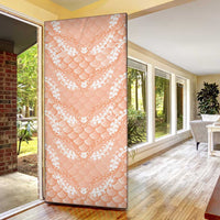 Apricot Mermaid Puakenikeni Maile Lei Door Cover LT01 - Polynesian Pride