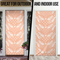Apricot Mermaid Puakenikeni Maile Lei Door Cover LT01 - Polynesian Pride