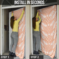 Apricot Mermaid Puakenikeni Maile Lei Door Cover LT01 - Polynesian Pride