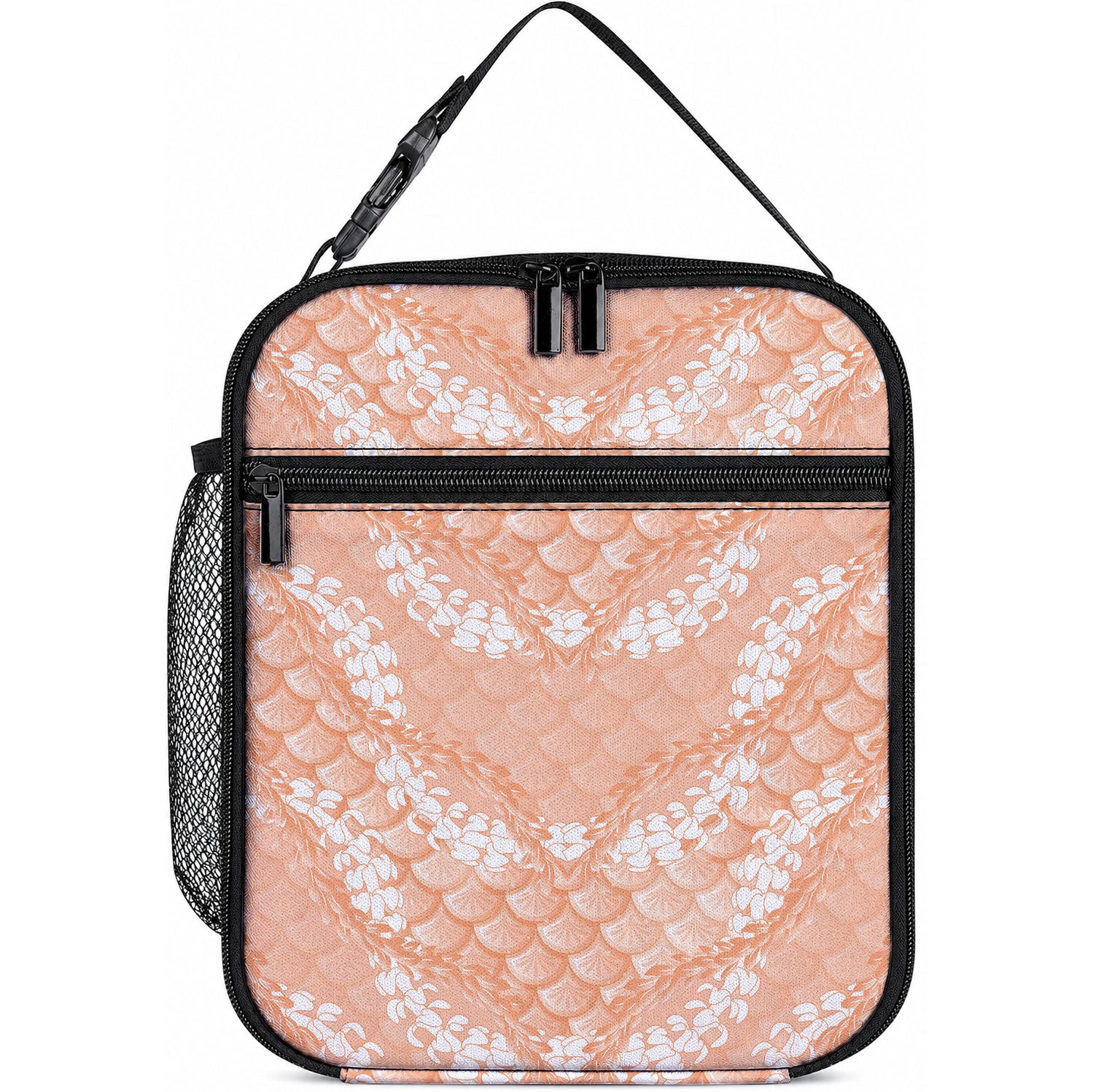 Apricot Mermaid Puakenikeni Maile Lei Lunch Bag