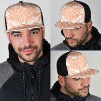 Apricot Mermaid Puakenikeni Maile Lei Mesh Trucker Cap