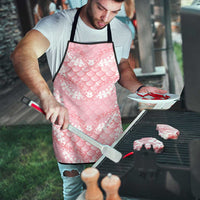 Soft Pink Mermaid Puakenikeni Maile Lei Apron