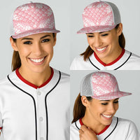 Soft Pink Mermaid Puakenikeni Maile Lei Baseball Net Cap