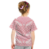 Soft Pink Mermaid Puakenikeni Maile Lei Kid T Shirt LT01 - Polynesian Pride