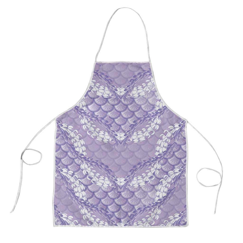 Lilac Mermaid Puakenikeni Maile Lei Apron