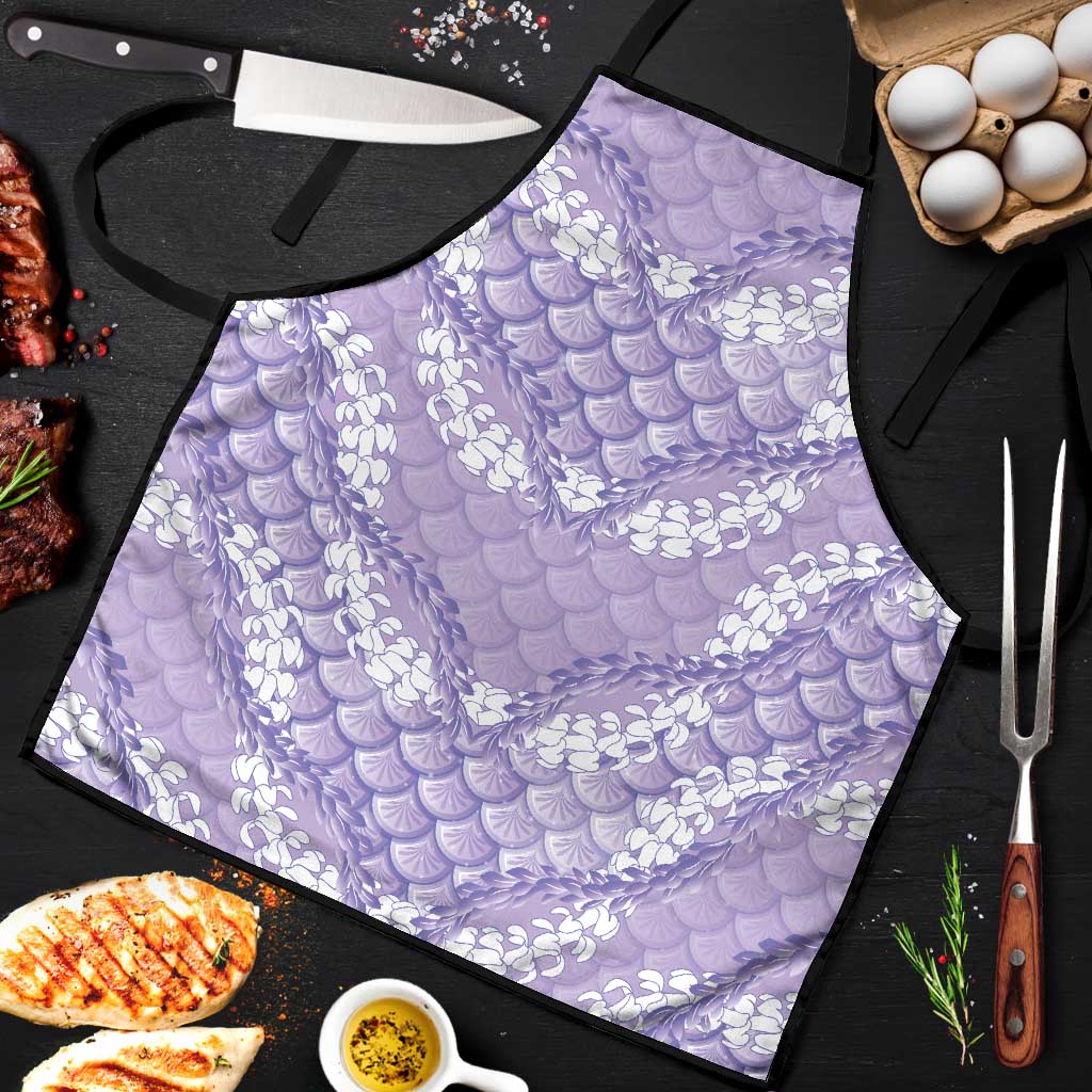 Lilac Mermaid Puakenikeni Maile Lei Apron