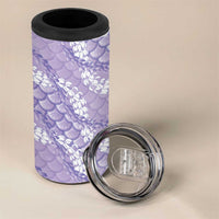 Lilac Mermaid Puakenikeni Maile Lei 4 in 1 Can Cooler Tumbler LT01 - Polynesian Pride