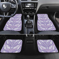 Lilac Mermaid Puakenikeni Maile Lei Car Mats