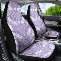 Lilac Mermaid Puakenikeni Maile Lei Car Seat Cover LT01 - Polynesian Pride