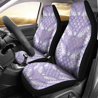 Lilac Mermaid Puakenikeni Maile Lei Car Seat Cover LT01 - Polynesian Pride
