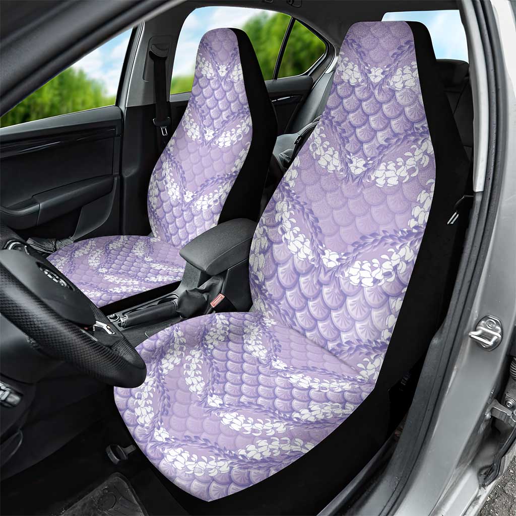 Lilac Mermaid Puakenikeni Maile Lei Car Seat Cover LT01 - Polynesian Pride