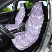 Lilac Mermaid Puakenikeni Maile Lei Car Seat Cover LT01 - Polynesian Pride